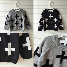 Nununu Full Cross In Boys Girl Clothing Knitted Children Sweater Kids Shrugs Cothes Pullover Cotton Age 1-5Years Cicishop