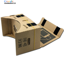 High quality DIY Google Cardboard 2.0 Virtual Reality VR Mobile Phone 3D Viewing Glasses for 5.0″ Screen Google VR 3D Glasses