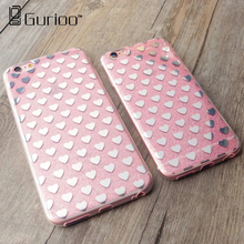 2016 Luxury Ultra Thin Rubber Plating Glitter+Electroplating TPU Soft Mobile Phone Case For iPhone 6 6s Plus Cover bag
