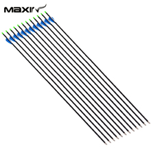Maxin 12x 32 Inch Archery Target Practice Steel Point 100 Pure Carbon Arrows 4 2mm Inner