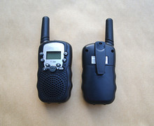 Dual Black Portable Mini Wireless Multi Channels 2 Way Radio Travel Walkie Talkie portable retail Box