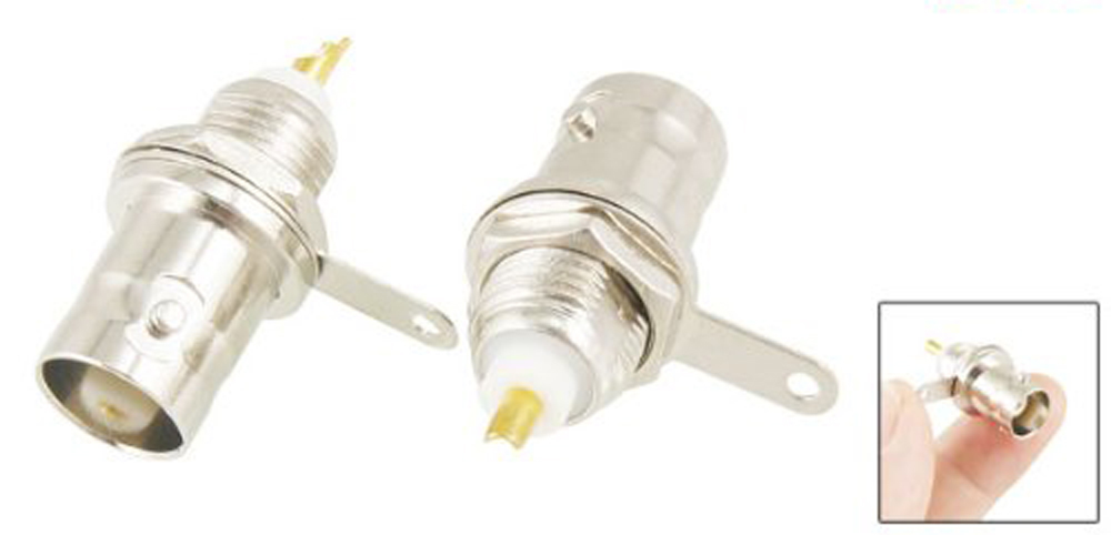 Shopping Time 5 BNC Female Nut Bulkhead Solder RF Connector Adapters