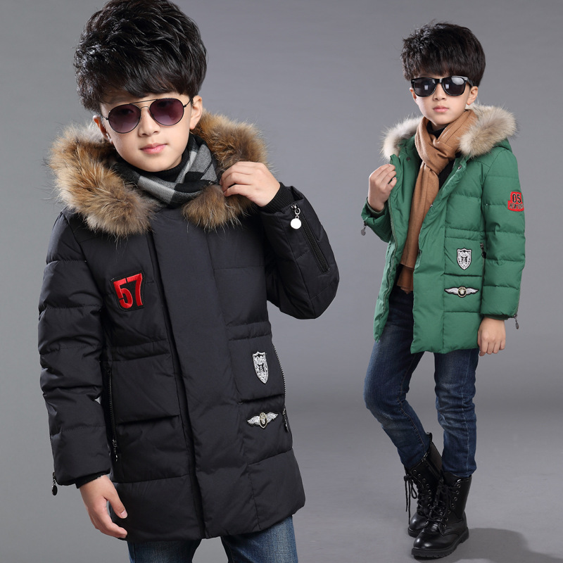2015 Children's Casual Jackets Boys Hooded Parkas Outerwear Thicken Warm Winter Coats Fashion Jackets for Boys Free Shipping