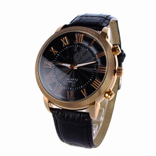 Negro / Brown korss marca de lujo de cuero sintético Dial grande de lujo de hombre moda reloj del cuarzo mira envío gratis