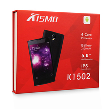 Original KISMO Quad Core Dual SIM GPS 3G WCDMA celular android 4 4 cell Phones Multi