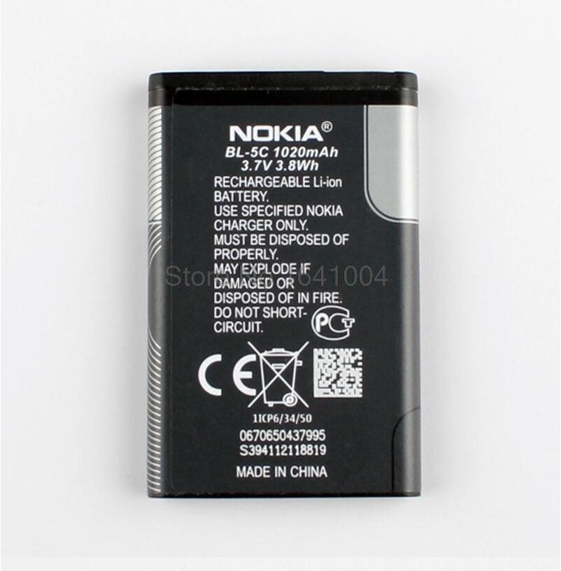  100%    Nokia BL-5C BL-5C 2-01 2700C N71 6030 6681 3110C 1020 