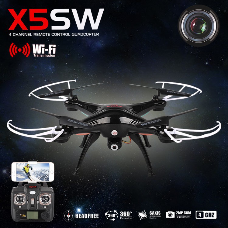 SYMA X5SW / X5SW-1 WIFI RC Drone Quadcopter with FPV Camera Headless 6-Axis Real Time RC Helicopter Quad copter Toys