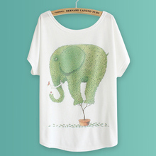 Tshirt Women Tops Fashion 2015 Casual Summer Style Plus Size Loose Batwing Sleeve T shirt Women