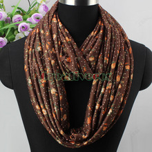 Fashion Vintage Beautiful Floral Print Infinity 2 Loop Soft Comfy Cotton 2 Layer Scarf Wrap New