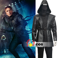 2015 Hot series the flash cosplay Green Arrow suit adult costume the Black Arrow Malcolm Merlyn