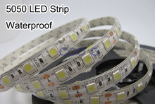Waterproof LED Strip 5050 fiexible light 60Led m 5m lot DC12V White Warm white Red Green