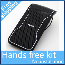 Free Shipping New Wireless Bluetooth Hands free Speakerphone Handsfree Car Kit With Car Charger Bluetooth Hands free Kit