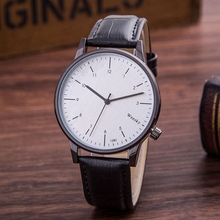 2016 Quartz Watch Men Fashion Brand Leather Casual Wristwatch Simple Style Business Watch Male Relojes Masculino
