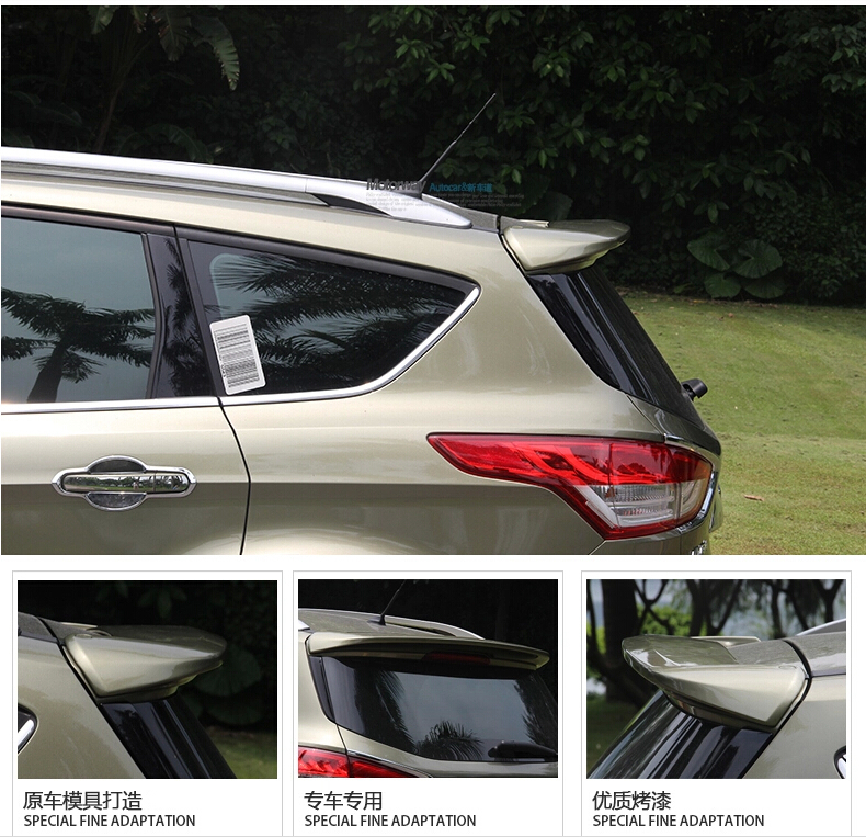 NEW High Quality! Car COLOR PAINT Rear Trunk Spoiler Wing Spoiler Rear Diffuser (1PCS) For Ford Kuga 2013-2014 Shipping