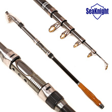 Best Quality !!! SeaKnight Carbon telescopic fishing rod Spinning Fishing Pole Stick Pod Sea Saltwater Fishing 2.1 2.4 2.7 3.6m