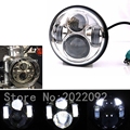 Chrome 5 75 Inch 40w 30w LED Projector Daymaker Hi Lo Beam Headlight for Harley Davidson