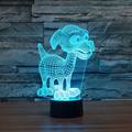 Lovely 3D Little Dog LED Night Lamp USB Power Touch Botton Desk Lamp