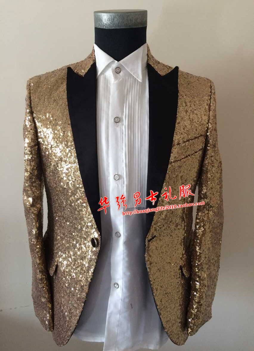 golden gown with jacket