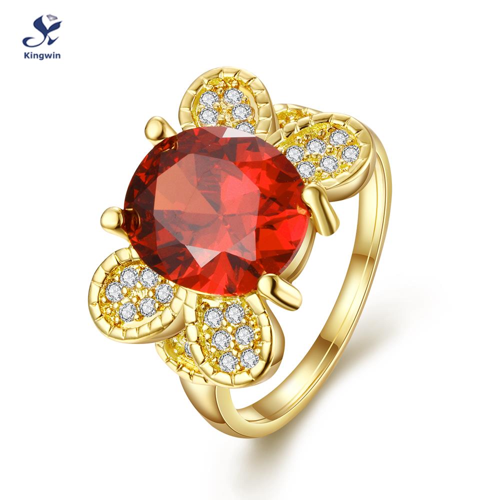 R731 A 8 Kingwin 2015 new design synthetic ruby cz diamond big multi color birth stone