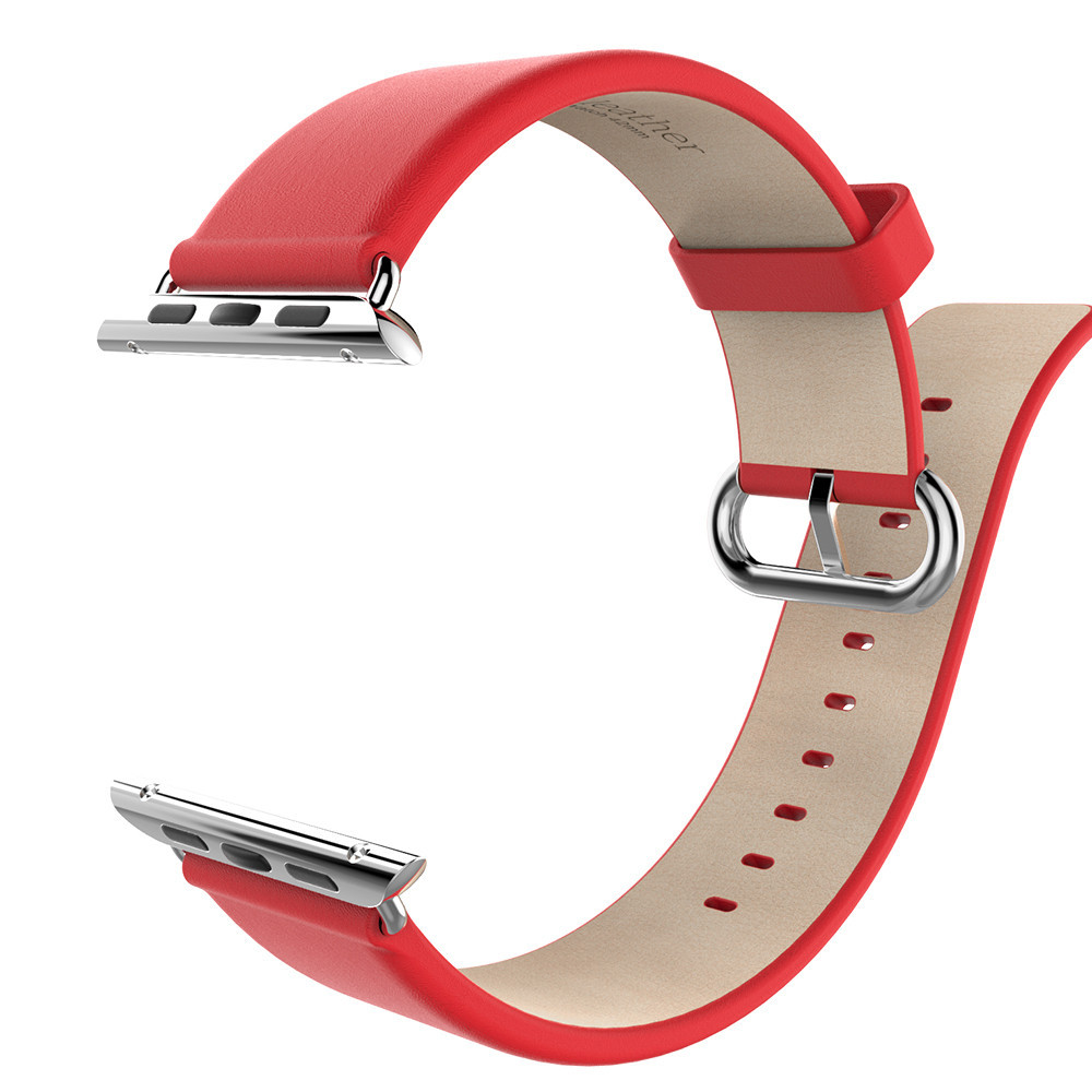 HOCO-Official-Leather-Polishing-Wrist-With-2-Sliver-Adapters-for-Apple-Watch-Sport-Edition-42MM-Red (1)