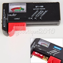 2015 recién llegado de AA / AAA / C / D / 9 V electrónica de consumo botón célula de la batería Volt Tester Checker nuevo