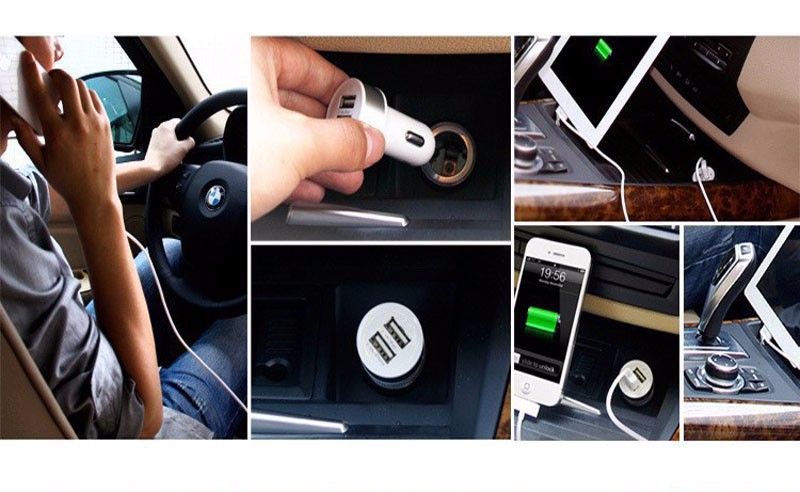 Dual-USB-Port-Car-Mobile-Charger-5V-3.1A-For-Samsung-Apple-carregador-iphone-5-6-carro-cargador-movil-portatil-celular-universal