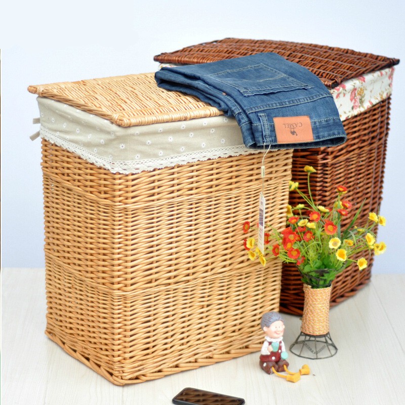 Compra Grandes cestas de mimbre de almacenamiento online al por mayor