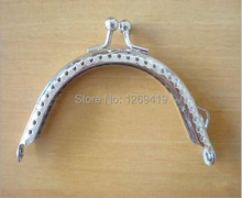 20PCS Coin Purse Frames 8.5cm Silver Purse Metal Frame Kiss Clasp DIY Bag Clutch Accessories Sewing Handbag Handle,Free shipping