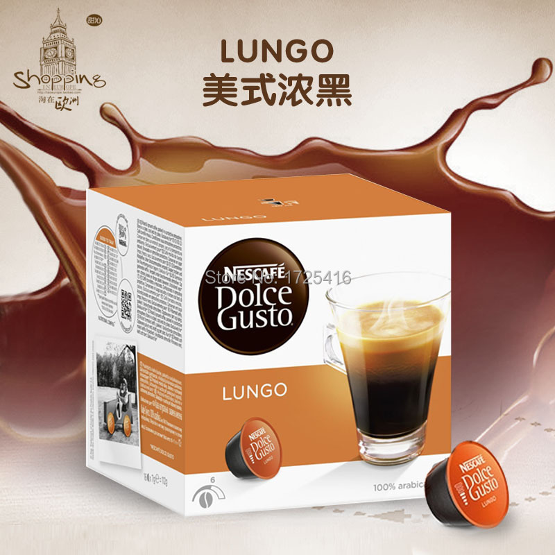 Nestle Dolce Gusto coffee capsules more interesting cool thinking American LUNGO thick black coffee free shipping