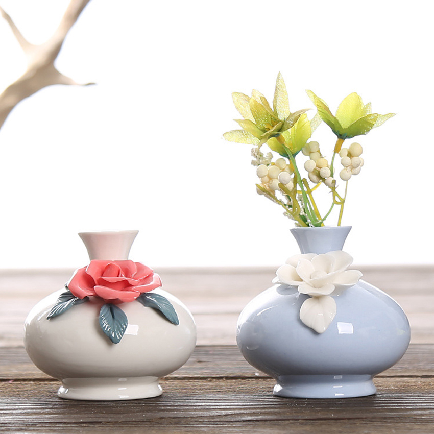 Compra ceramic mini flower vase online al por mayor de china ...