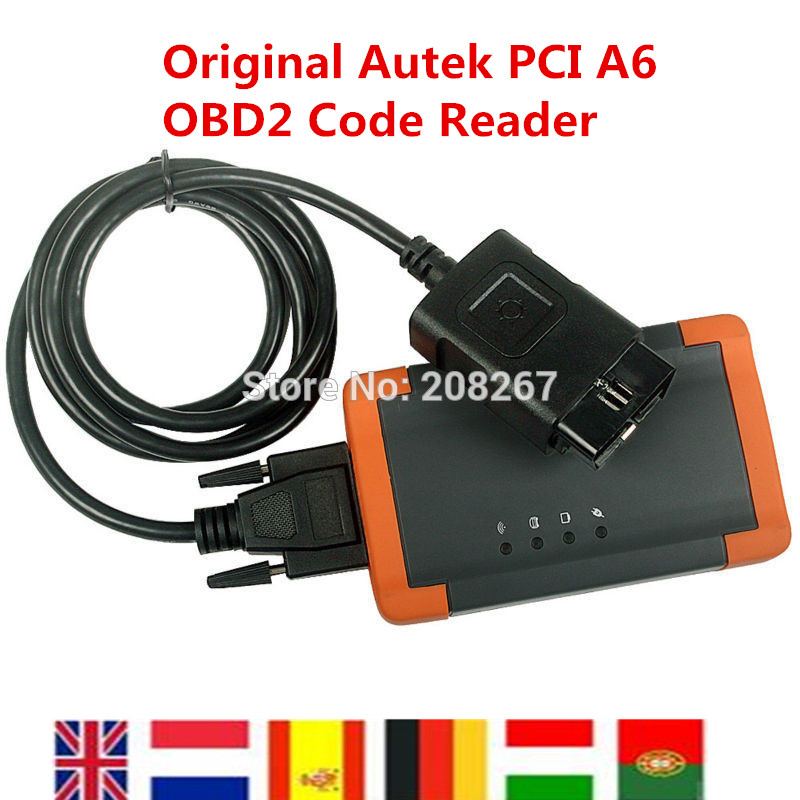 2015 Professional Diagnostic Tool Autek PCI A6 OBD2 Code Reader Scanner DHL Free Shipping