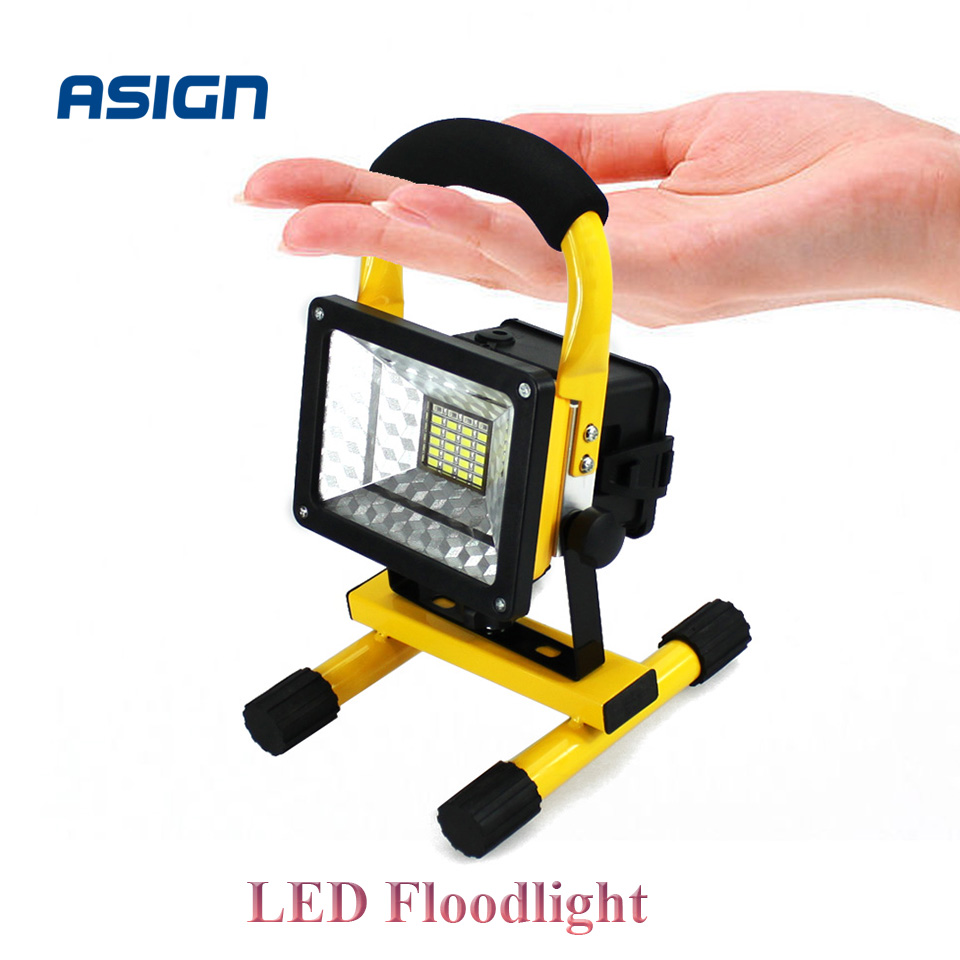 LED Floodlight Rechargeable Portable Spotlight Movable outdoor camping light grassland for 3*18650 battery include charger
