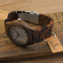 2015 Best Gift for Men Wooden Watches with Wood Strap Quartz Wristwatches Idea Watch for Boyfriend WD003