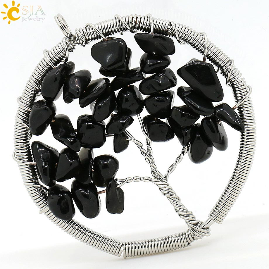 Black Onyx Natural Stone Pendant