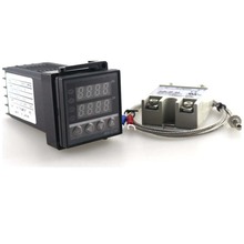 Dual Digital PID Temperature Controller REX-C100 with thermocouple K, SSR 40A , SSR-40A F0027-3