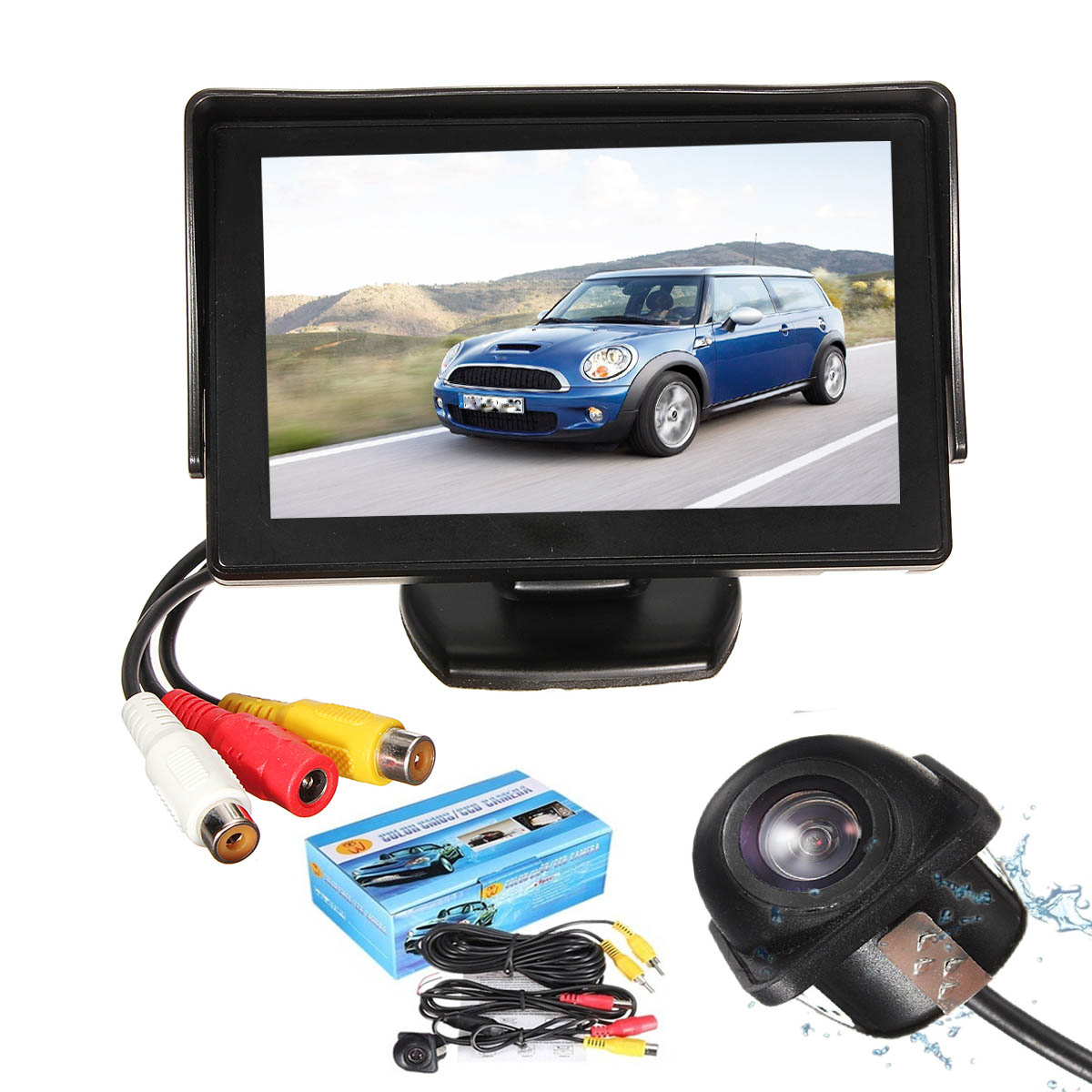 2016 Brand New 4.3 Inch TFT LCD Car Rear View Backup Monitor Waterproof Night Vision Camera Kit