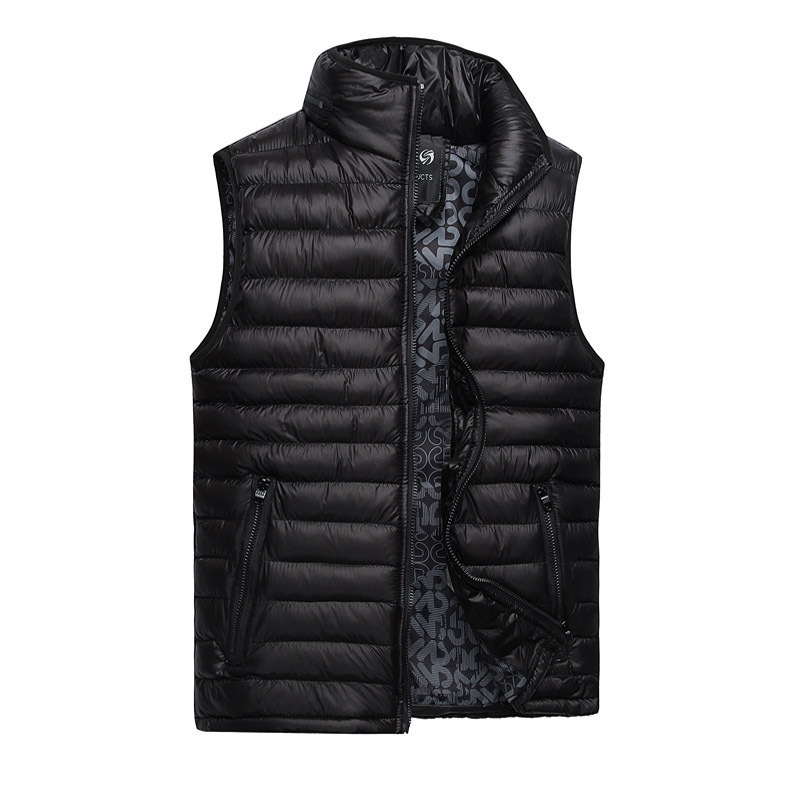 Fashion Style New 2014 Autumn and Winter Lovers Down Cotton Vest Women and Men Vests Casual Waistcoat Plus Size Free Shipping
