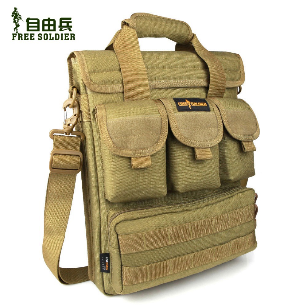 Single shoulder bags tactical bag men handbags messenger bags 14inch computer bag cordura 1000D Material YKK