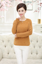 2015 fall and winter clothes fashion brand women s cashmere sweater free shipping elderly o