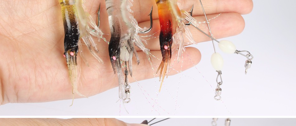 Goture 5pcs/lot 9cm/6g Soft <font><b>Fishing</b></font> Lure Shrimp Luminous Artificial Bait With Swivel 3 Colors <font><b>Fishing</b></font> Lures Baits Goture 5pcs/lot 9cm/6g Soft <font><b>Fishing</b></font> Lure Shrimp Luminous Artificial Bait With Swivel 3 Colors <font><b>Fishing</b></font> Lures Baits