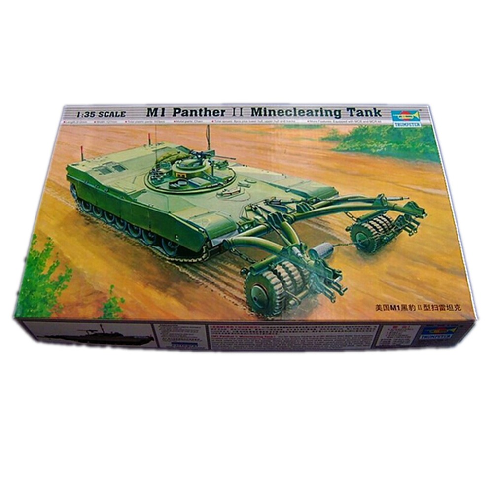 1x High Quality Trumpeter Model Kit (1/35th Scale) M1 Panther II Mine Clearing Tank Model Toys