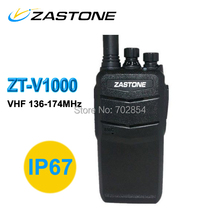 IP67 Waterproof 7W VHF136 174MHz walkie talkie ZT V1000 with 2000mAH battery diving use radio