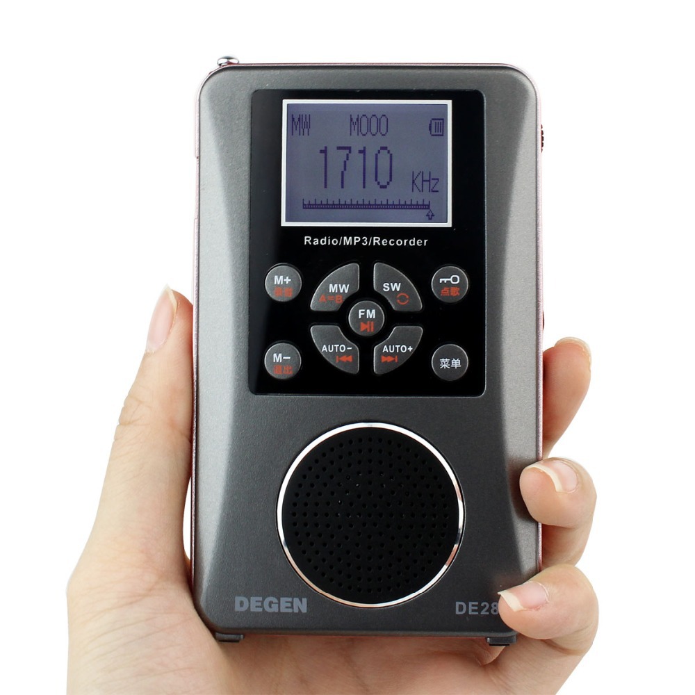 DEGEN DE-28 FM/MW/SW Short Wave Multiband Radio Receiver Portable Pocket Radio Support LED Backlit Dot Matrix Y4219A DEGEN DE-28 FM/MW/SW Short Wave Multiband Radio Receiver Portable Pocket Radio Support LED Backlit Dot Matrix Y4219A