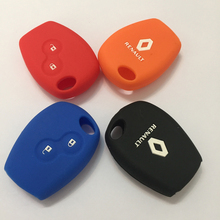silicone car key case for Renault 2 buttons Clio Scenic Megane Duster Sandero Captur Twingo Modus