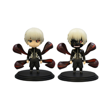 2Pcs Set New Tokyo Ghoul Kaneki Ken Action Figure Cartoon Doll PVC 10cm Box Packed Japanese