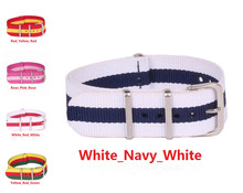 Tela de la otan correa 20 mm lienzo ver Band militar de Nylon Zulu correa de los deportes masculinos horas
