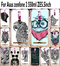 Hot sale Black&white,colorful animal mobile phone case hard Back cover Skin Shell For Asus Zenfone 2 ZE551ML ZE550ML (5.5″) Case