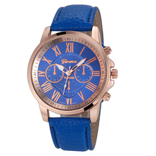 Excellent Quality Relojes Mujer Geneva Watches Fashion Ladies Women Watches Leather Roman Numerals Quartz Watch Clock for Gift