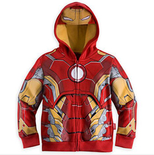 The Avengers spring cotton superman fashion vestidos hooded baby girls bosy clothes Outwear kids clothes boys