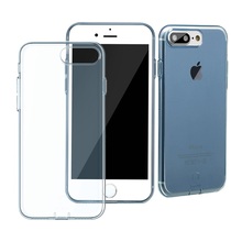 BASEUS for iPhone 7 Plus 5.5 inch TPU Mobile Phone Bag Simple Series Clear TPU Cover with Dust Plug Phone Case for iPhone 7 Plus
